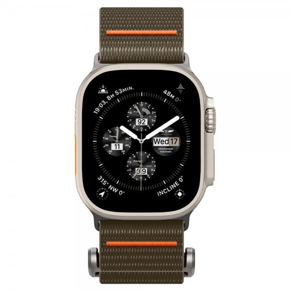 Spigen Apple Watch 44/45/46mm/Ultra 49mm Armbånd DuraPro Flex Khaki
