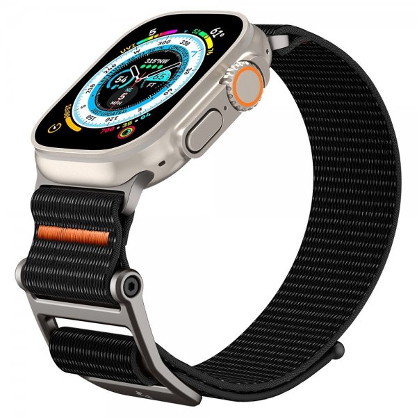 Spigen Apple Watch 44/45/46mm/Ultra 49mm Rem DuraPro Flex Sort