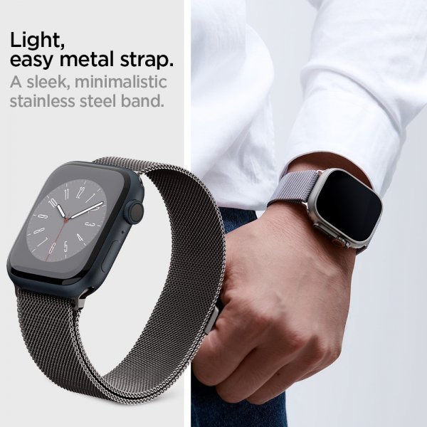 Spigen Apple Watch 44/45/46mm/Ultra 49mm Rem Metal Fit Graphite