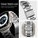 Spigen Apple Watch 44/45/46mm/Ultra 49mm Rem Modern Fit 316L Sølv