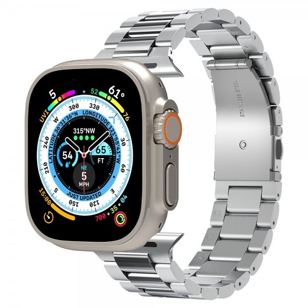 Spigen Apple Watch 44/45/46mm/Ultra 49mm Rem Modern Fit 316L Sølv