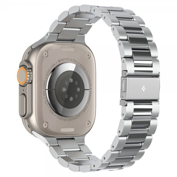 Spigen Apple Watch 44/45/46mm/Ultra 49mm Rem Modern Fit 316L Sølv