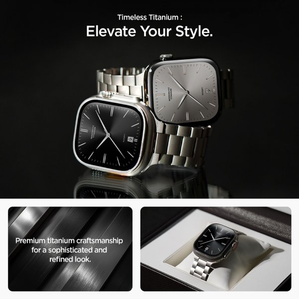 Spigen Apple Watch 44/45/46mm/Ultra 49mm Rem Modern Fit Titanium Natural Titanium