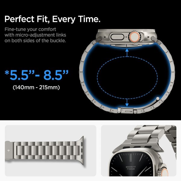 Spigen Apple Watch 44/45/46mm/Ultra 49mm Rem Modern Fit Titanium Natural Titanium