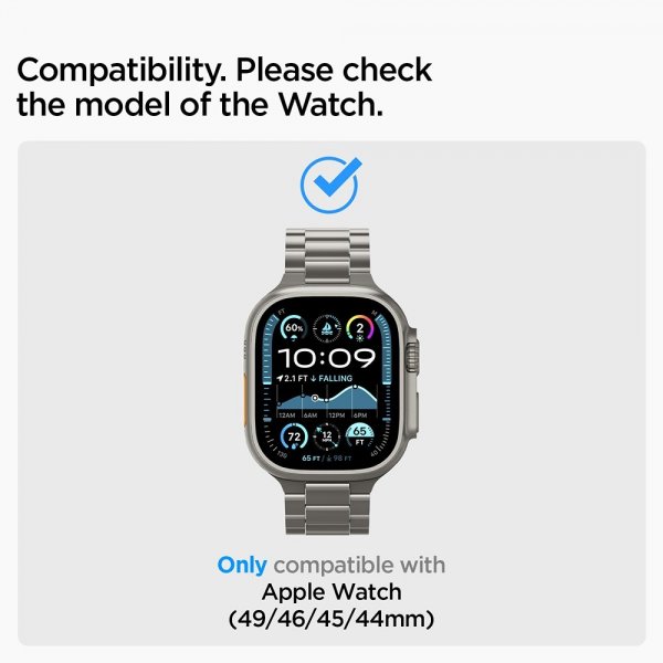 Spigen Apple Watch 44/45/46mm/Ultra 49mm Rem Modern Fit Titanium Natural Titanium