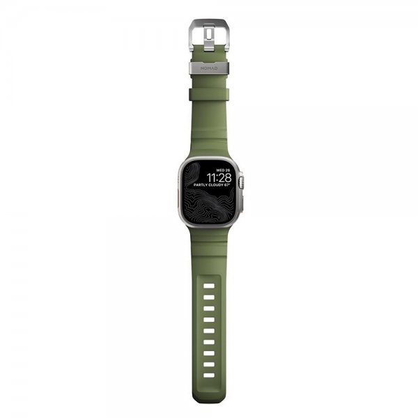Nomad Apple Watch 44/45/46mm/Ultra 49mm Rem Rocky Point Natural Forest