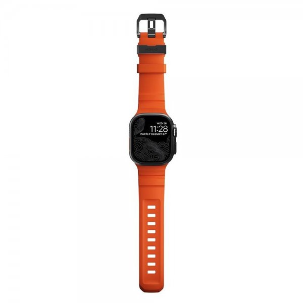 Nomad Apple Watch 44/45/46mm/Ultra 49mm Rem Rocky Point Sort Magma