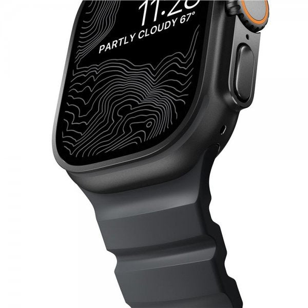 Nomad Apple Watch 44/45/46mm/Ultra 49mm Rem Rocky Point Sort Storm