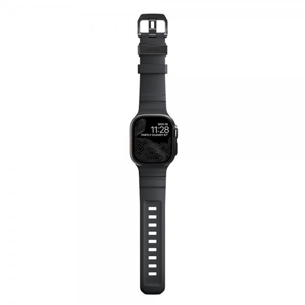 Nomad Apple Watch 44/45/46mm/Ultra 49mm Rem Rocky Point Sort Storm