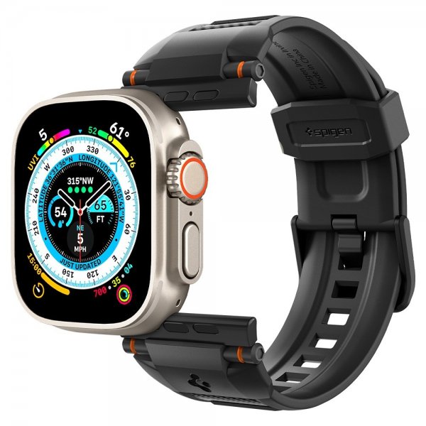 Spigen Apple Watch 44/45/46mm/Ultra 49mm Rem Robust Ultra Mat Sort