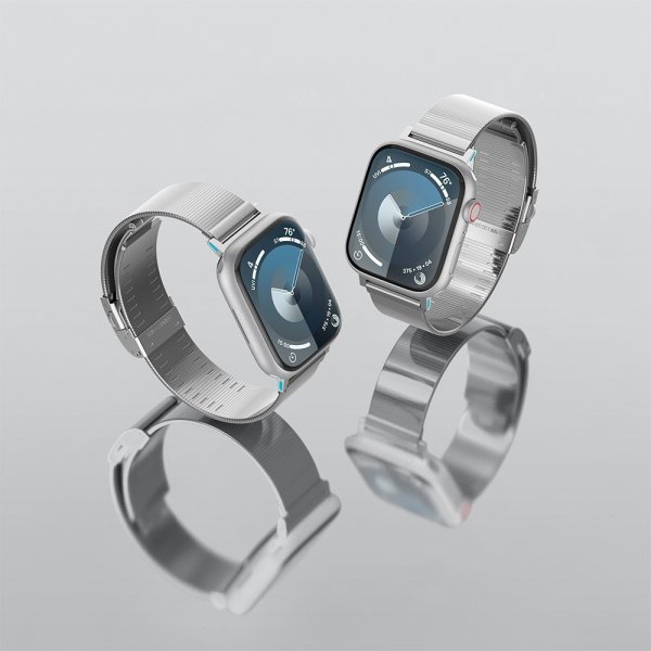 Spigen Apple Watch 44/45/46mm/Ultra 49mm Rem Sleek Link Sølv