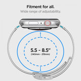 Spigen Apple Watch 44/45/46mm/Ultra 49mm Rem Sleek Link Sølv