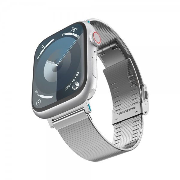 Spigen Apple Watch 44/45/46mm/Ultra 49mm Rem Sleek Link Sølv