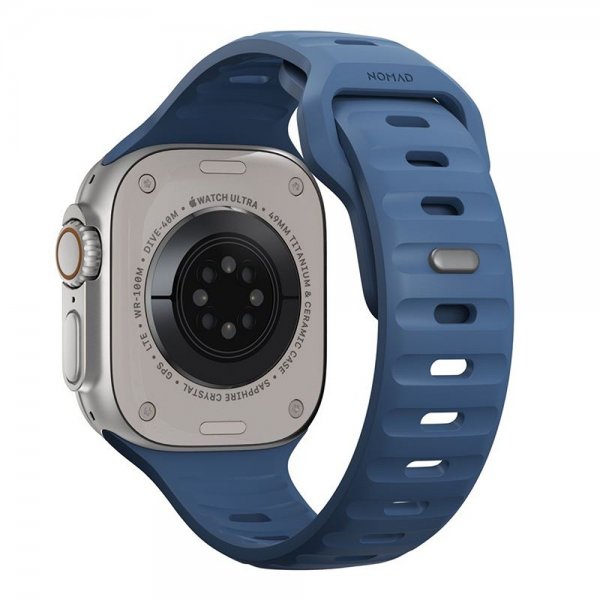 Nomad Apple Watch 44/45/46mm/Ultra 49mm Rem Sport Band Naval Blue