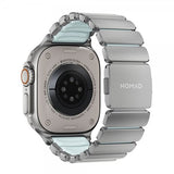 Nomad Apple Watch 44/45/46mm/Ultra 49mm Rem Stratos Band Natural Icy Blue Glow