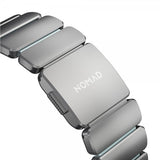 Nomad Apple Watch 44/45/46mm/Ultra 49mm Rem Stratos Band Natural Icy Blue Glow