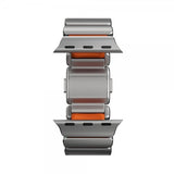 Nomad Apple Watch 44/45/46mm/Ultra 49mm Armbånd Stratos Band Natural Ultra Orange