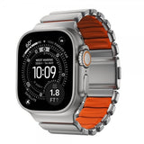 Nomad Apple Watch 44/45/46mm/Ultra 49mm Armbånd Stratos Band Natural Ultra Orange