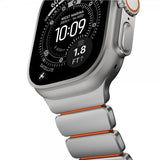 Nomad Apple Watch 44/45/46mm/Ultra 49mm Armbånd Stratos Band Natural Ultra Orange