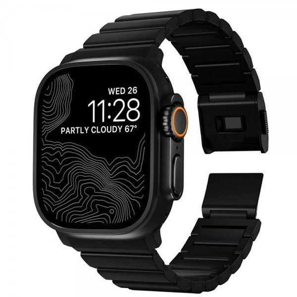 Nomad Apple Watch 44/45/46mm/Ultra 49mm Rem Titanium Band Sort