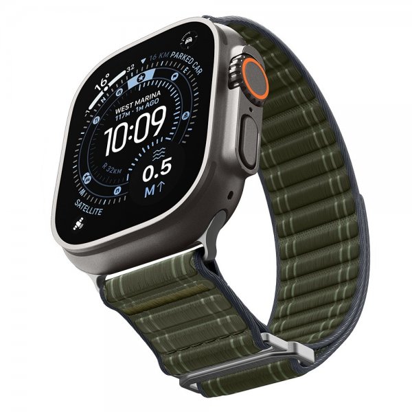 Spigen Apple Watch 44/45/46mm/Ultra 49mm Rem WBF0 Grøn