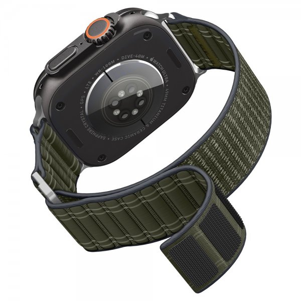 Spigen Apple Watch 44/45/46mm/Ultra 49mm Rem WBF0 Grøn