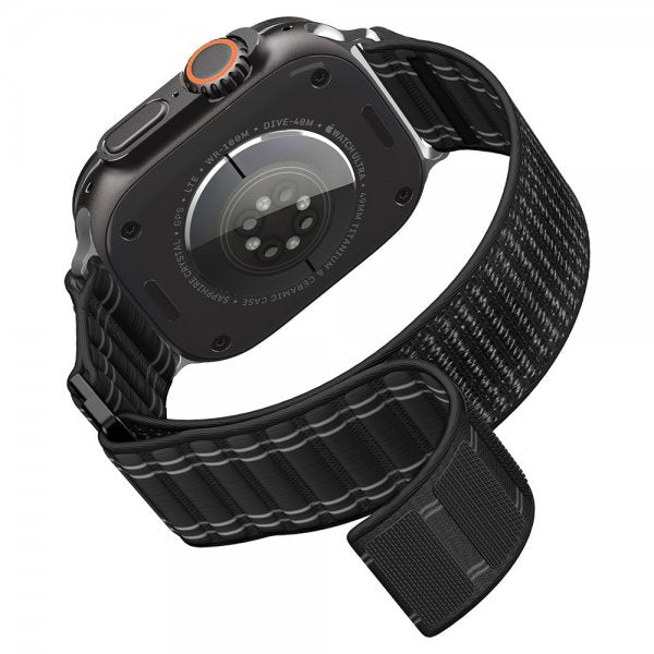 Spigen Apple Watch 44/45/46mm/Ultra 49mm Rem WBF0 Sort