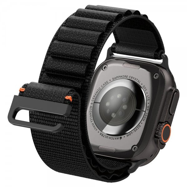 Spigen Apple Watch 44/45/46mm/Ultra 49mm Armbånd WBF1 Sort