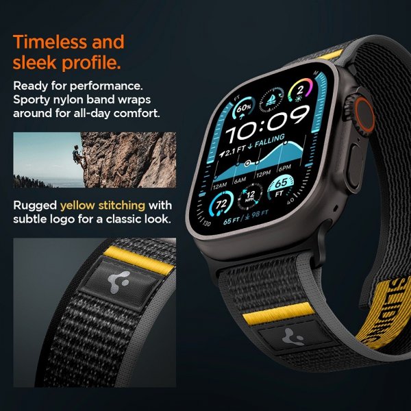 Spigen Apple Watch 44/45/46mm/Ultra 49mm Rem Athlex Air Active Black