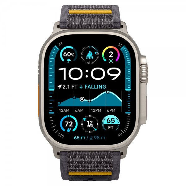 Spigen Apple Watch 44/45/46mm/Ultra 49mm Armbånd Athlex Air Active Gray