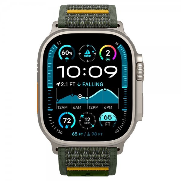 Spigen Apple Watch 44/45/46mm/Ultra 49mm Armbånd Athlex Air Active Green