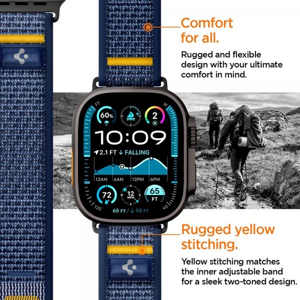 Spigen Apple Watch 44/45/46mm/Ultra 49mm Rem Athlex Air Active Navy