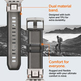 Spigen Apple Watch 44/45/46mm/Ultra 49mm Armbånd DuraPro Armor Grå