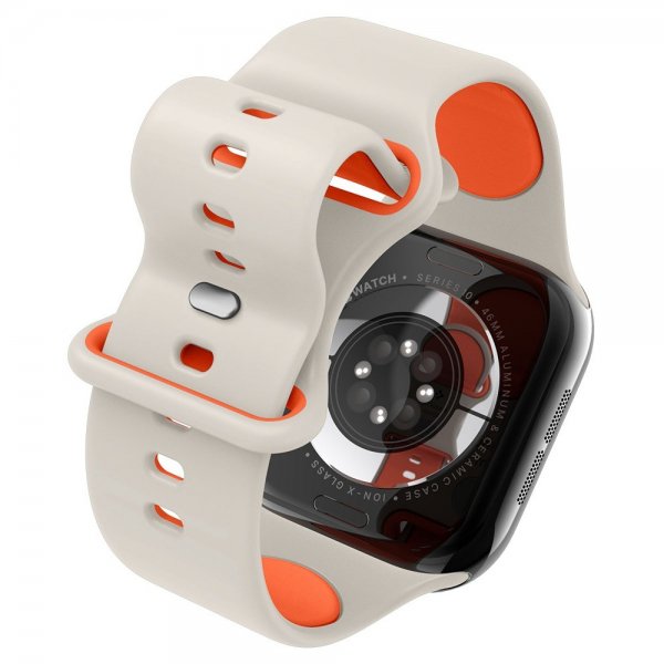 Spigen Apple Watch 44/45/46mm/Ultra 49mm Armbånd Nano Pop Orange Beige