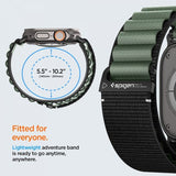 Spigen Apple Watch 44/45/46mm/Ultra 49mm Rem WBF1 Sort Grøn