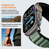Spigen Apple Watch 44/45/46mm/Ultra 49mm Rem WBF1 Sort Grøn