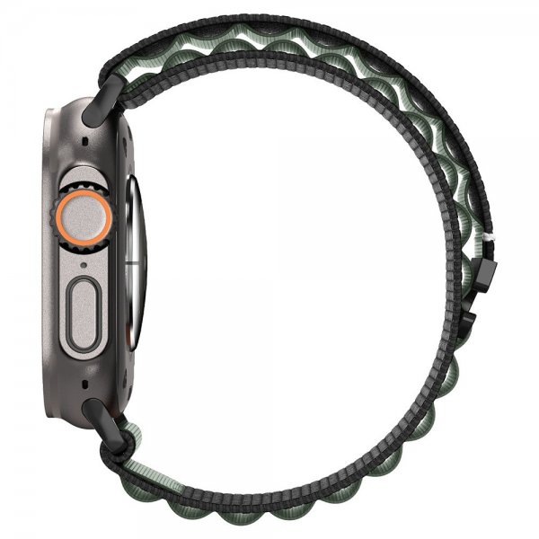 Spigen Apple Watch 44/45/46mm/Ultra 49mm Rem WBF1 Sort Grøn