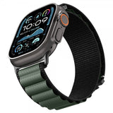 Spigen Apple Watch 44/45/46mm/Ultra 49mm Rem WBF1 Sort Grøn