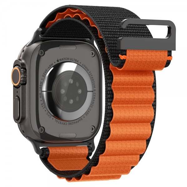 Spigen Apple Watch 44/45/46mm/Ultra 49mm Rem WBF1 Sort Orange
