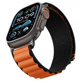 Spigen Apple Watch 44/45/46mm/Ultra 49mm Rem WBF1 Sort Orange