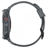 Spigen Apple Watch 44/45mm Armbånd og Cover Rugged Armor Pro Dark Gray