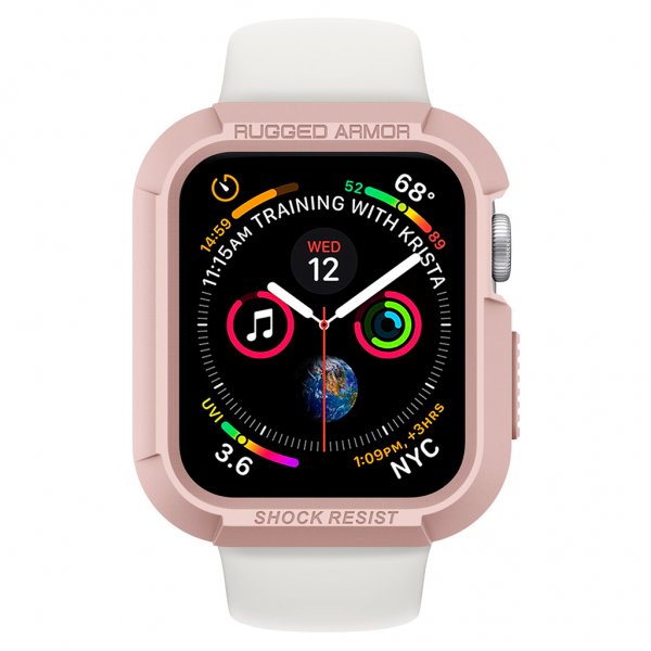 Spigen Apple Watch 44/45mm Cover Rugged Armor Rosaguld