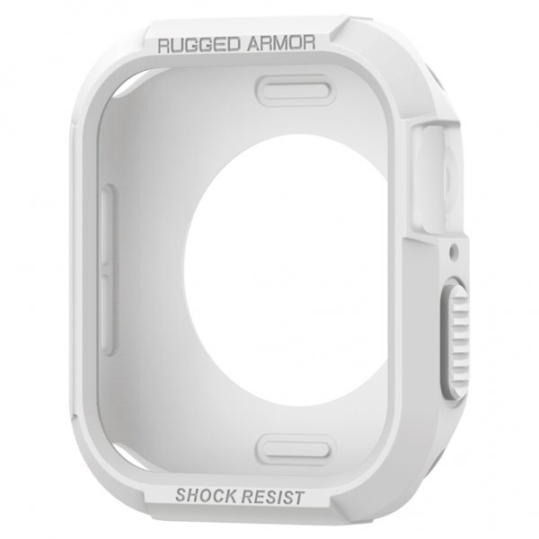 Spigen Apple Watch 44/45mm Cover Rugged Armor Hvid