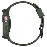 Spigen Apple Watch 44/45mm Cover med rem Rugged Armor Pro Military Green