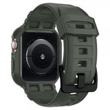 Spigen Apple Watch 44/45mm Cover med rem Rugged Armor Pro Military Green