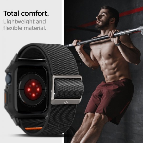 Spigen Apple Watch 45mm Rem og Skal Lite Fit Pro Mat Sort