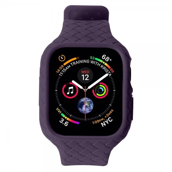 Apple Watch 45mm Rem Vævet tekstur Lilla