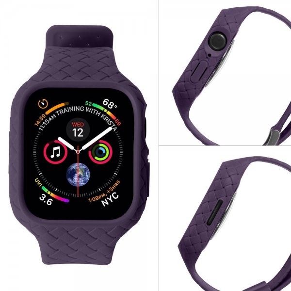 Apple Watch 45mm Rem Vævet tekstur Lilla
