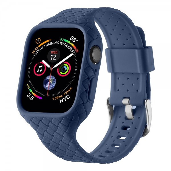 Apple Watch 45mm Rem Vævet tekstur Mørkeblå