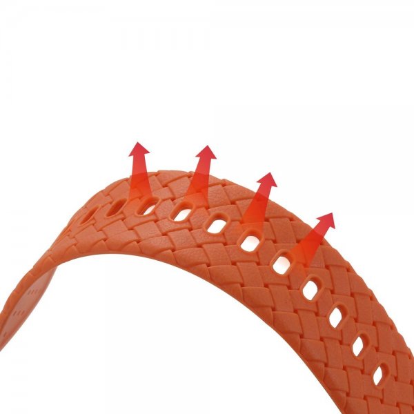 Apple Watch 45mm Armbånd Vævetekstur Orange